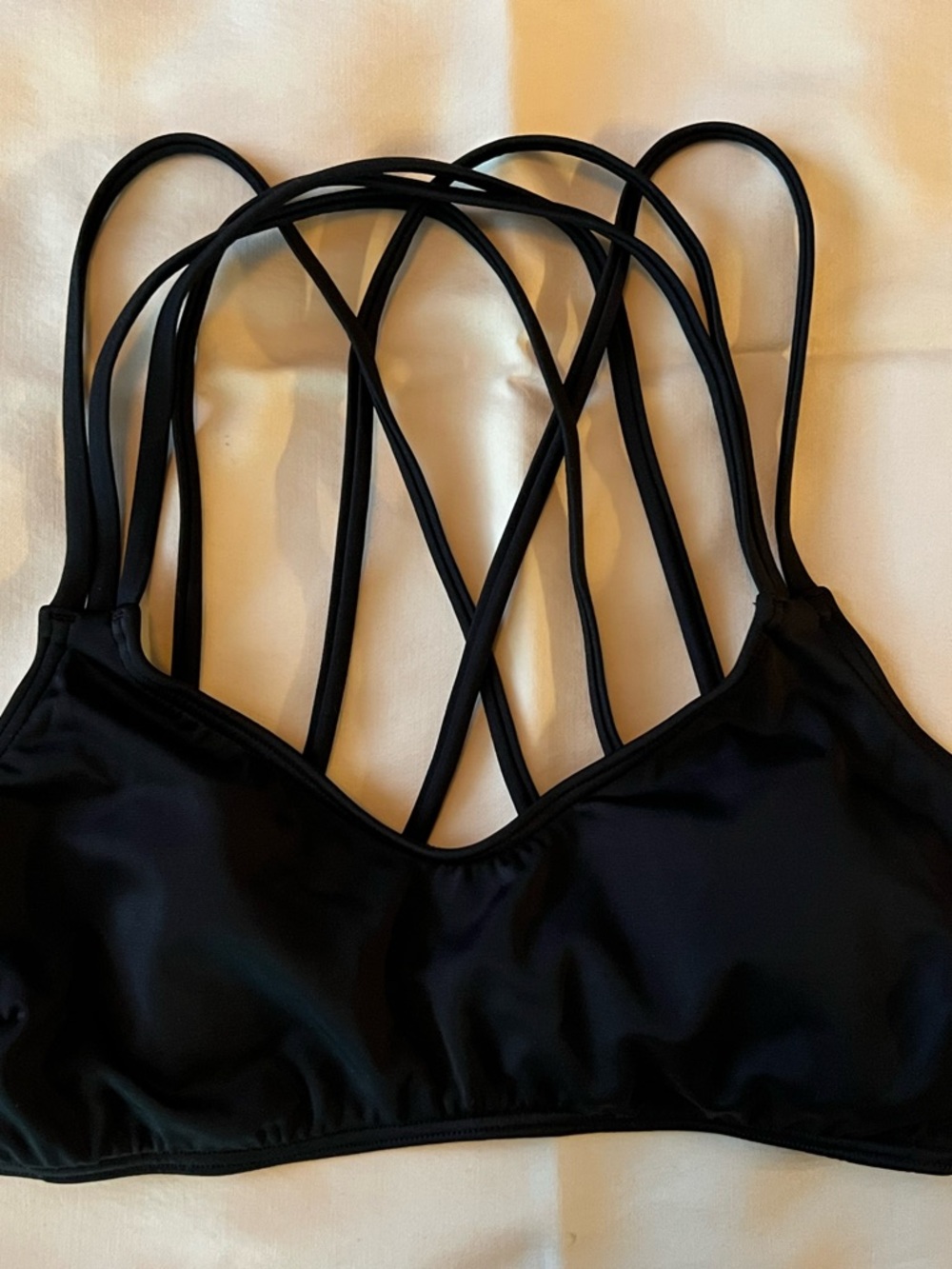 Black Strappy Women’s Bikini Bralette Top - Bruno Banani XS